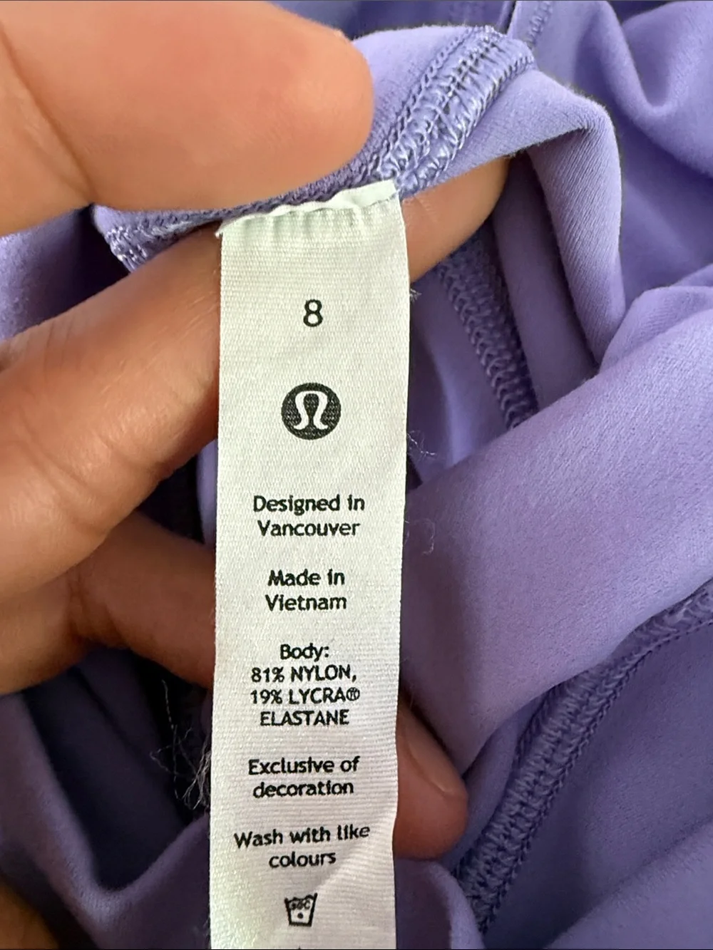 lululemon Align High rise Shorts Size 10 Lavender